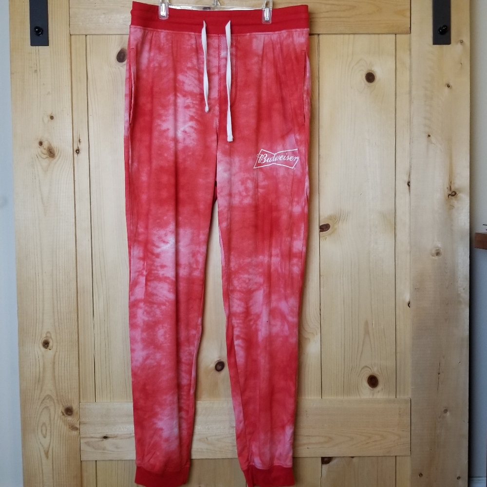 Budweiser Tie Dye Drawstring Lounge Jogger Pants